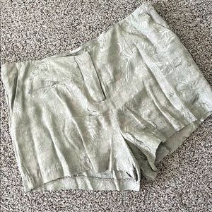 Metallic floral mini short